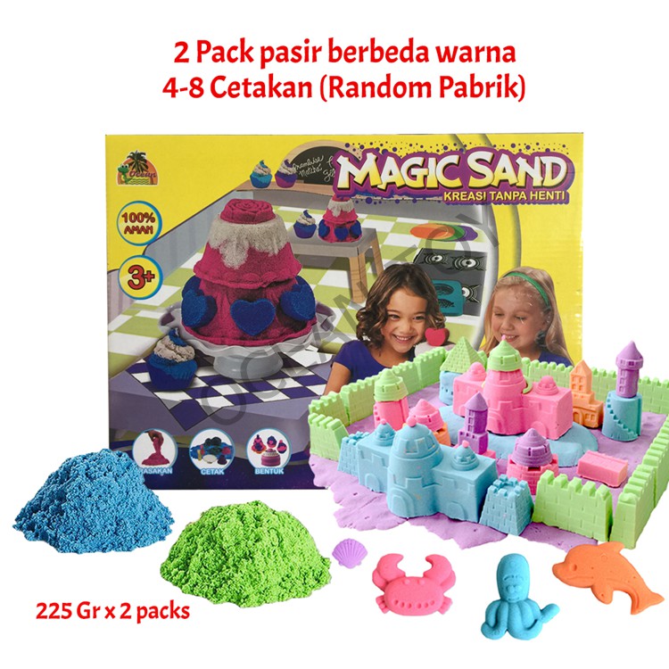 Jual Mainan Anak Pasir Ajaib Pasir Kinetik Magic Sand Kinetik Sand Mainan Anak | Shopee Indonesia