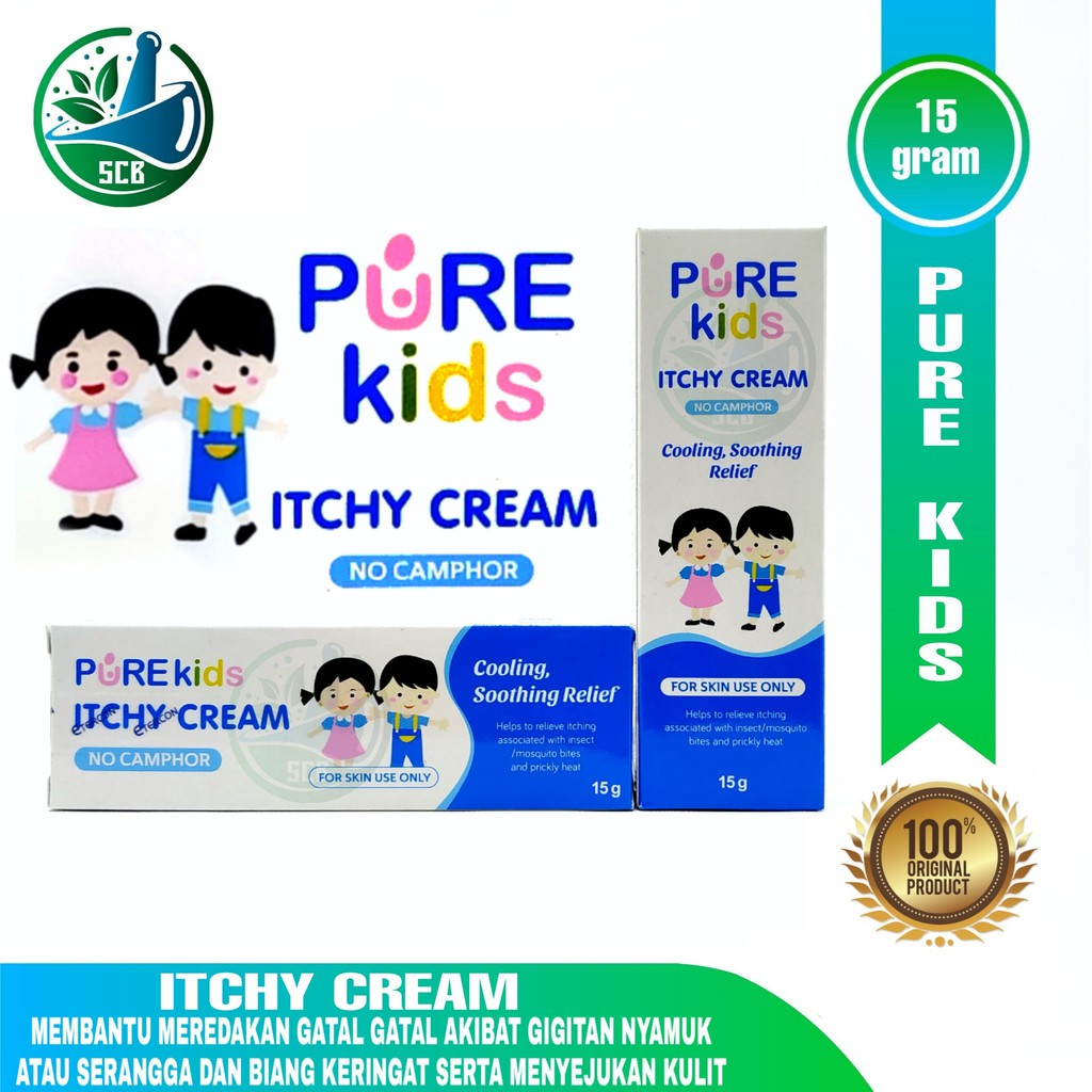 Pure Kids Itchy Cream 15gram Obat Krim Pereda Gatal Shopee Indonesia