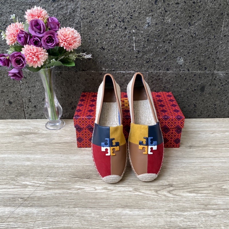 SEPATU WANITA TORY BURCH LOGO PATCHWORK COLORBLOCK