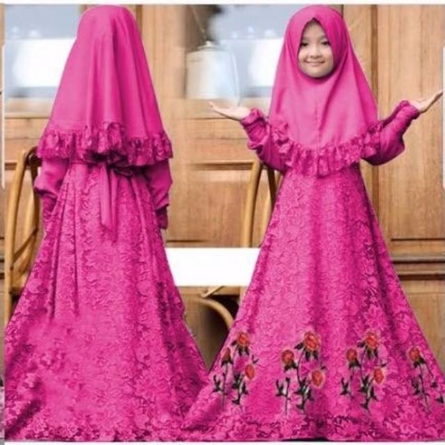 30+ Trend Terbaru Model Baju Gamis Brokat Anak Perempuan Poppy Rock