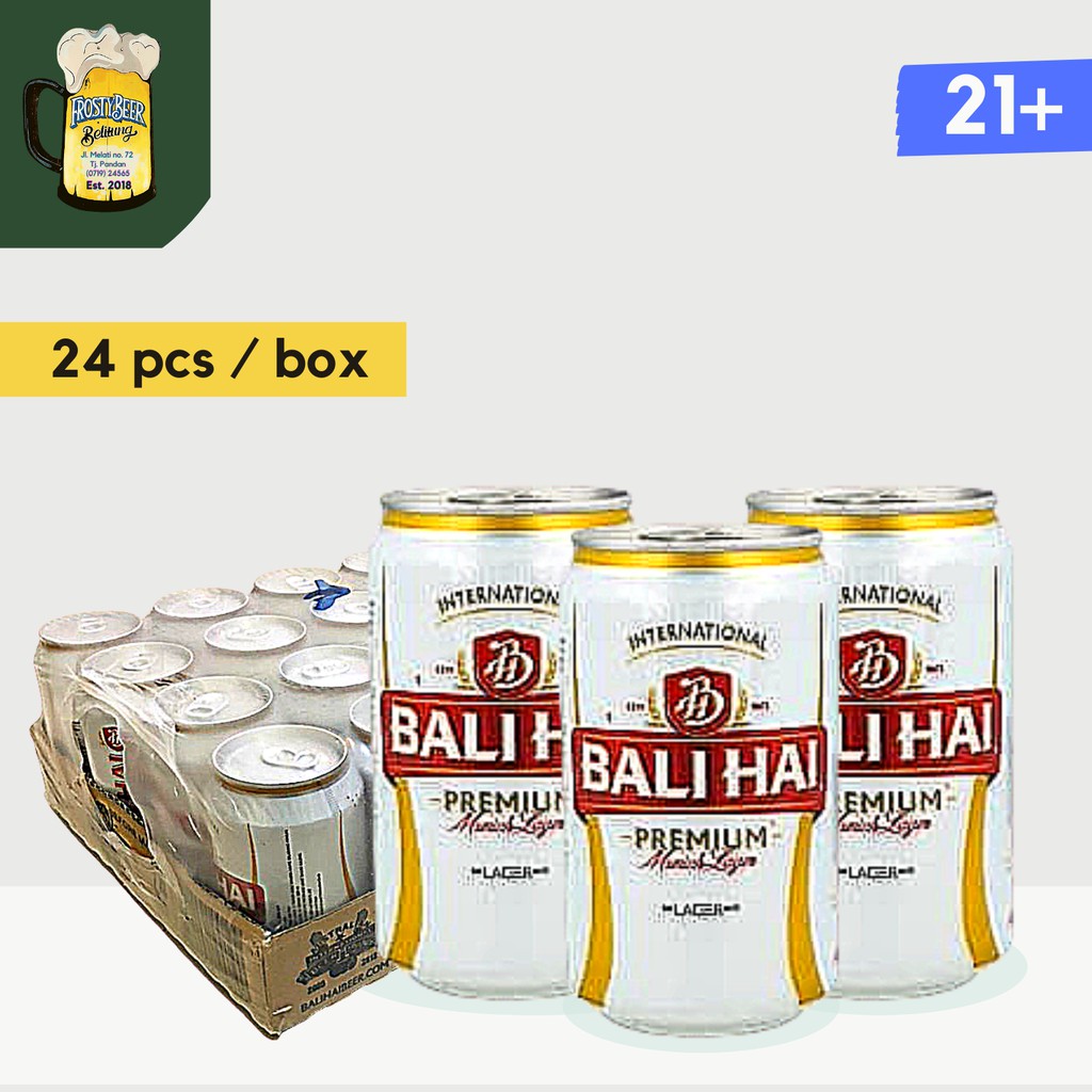 Jual Bali Hai Premium Beer 330 ml Can Bir Kaleng Kecil Balihai dus