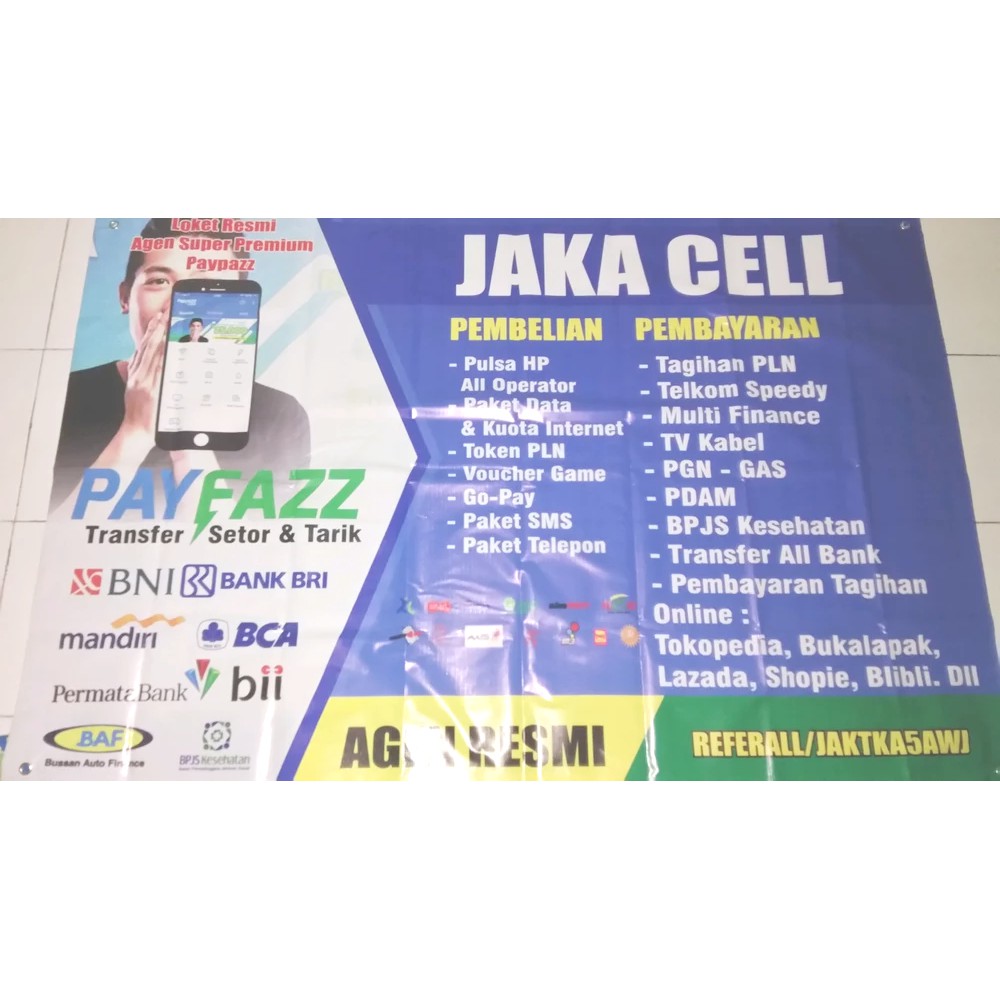 Ukuran Banner Toko Lazada contoh desain spanduk