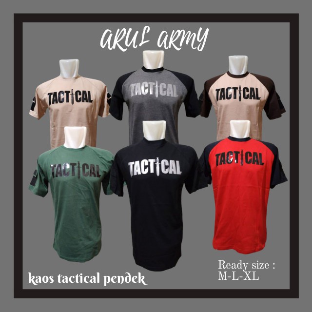 Jual Baju kaos tactical army lapangan militer outdoor hiking kasual lengan  pendek katun murah berkualitas Indonesia|Shopee Indonesia