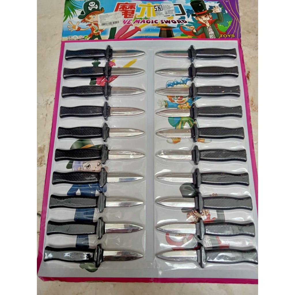 Jual Pisau Mainan Anak Bahan Plastik Aman Untuk Mainan Saja | Shopee Indonesia