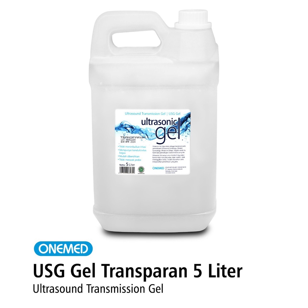 Jual Ultrasonic Gel USG Gel OneMed 5 Liter Transparant OJ Shopee