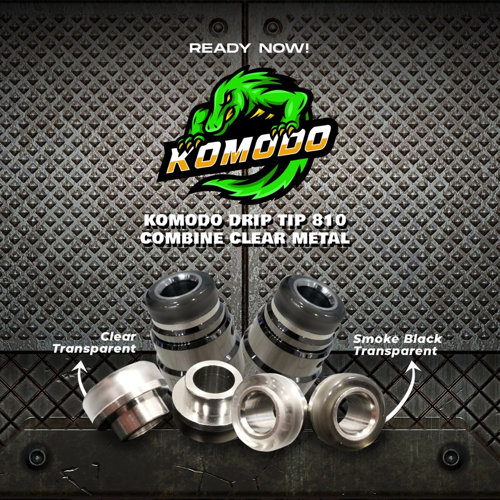 Jual Komodo Wide Stainless Steel Hybrid Driptip 810 Anti Panas bin Adem