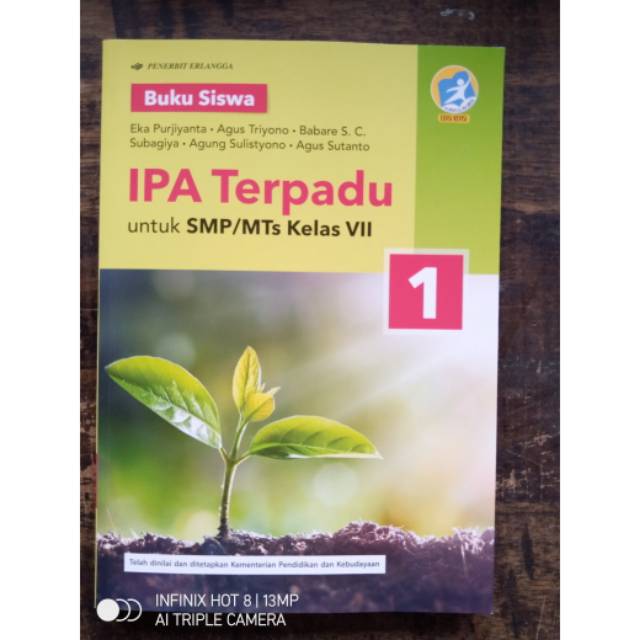 Jual Ipa terpadu buku siswa kelas 1 smp/mts (7) eka purjiyanta k13 revisi  penerbit erlangga Indonesia|Shopee Indonesia