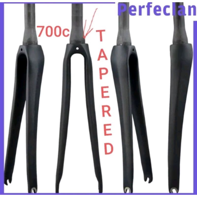 Jual Fork Carbon Taper 700C Road Bike Garpu Taperred 700 C Balap | Shopee Indonesia