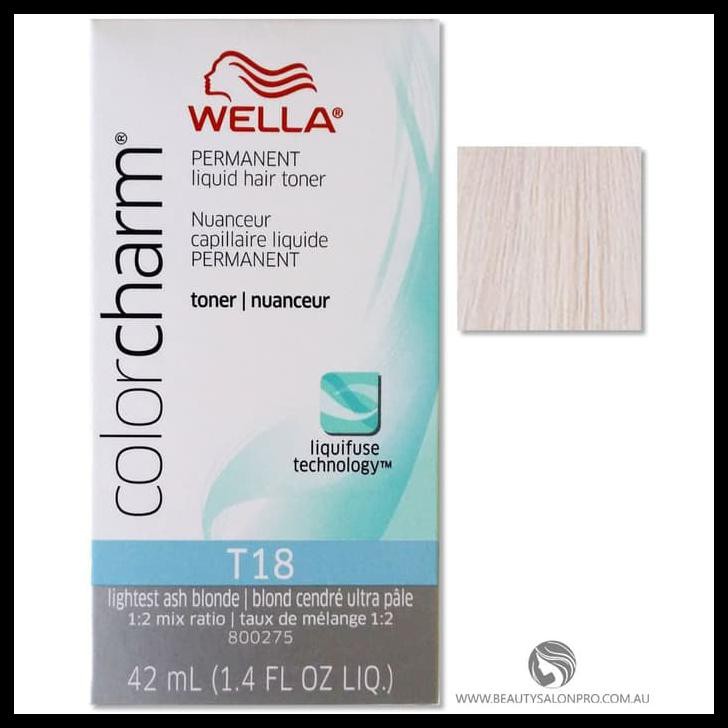 Jual Terbaru Cat Pewarna Rambut Wella Toner T18 Lightest Ash Blonde | Shopee Indonesia