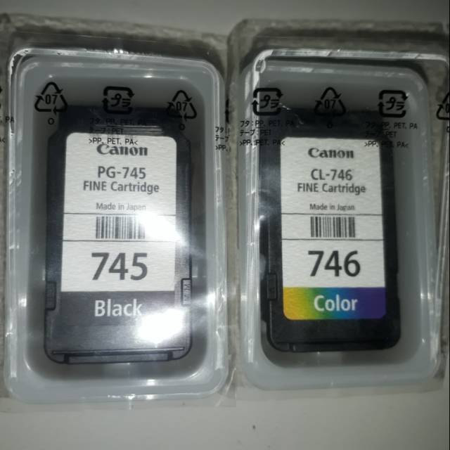 Jual Cartridge canon 745 PG745 black / 746 CL746 color kosongan
