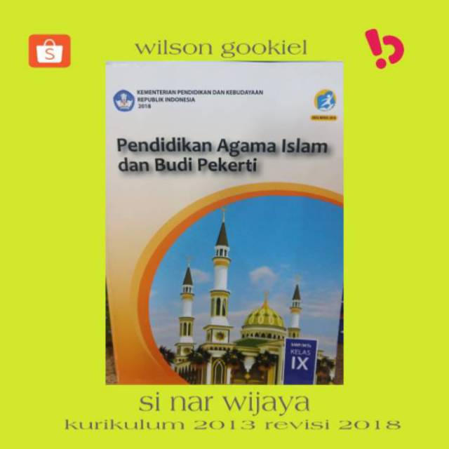 buku paket agama kelas 9 smp kurikulum 2013 revisi 2018 Shopee Indonesia