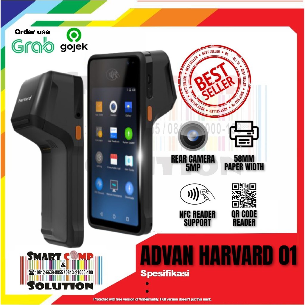 Advan Harvard 01 Mesin Kasir Android POS Printer 58mm Plus kamera Scanner Shopee Indonesia