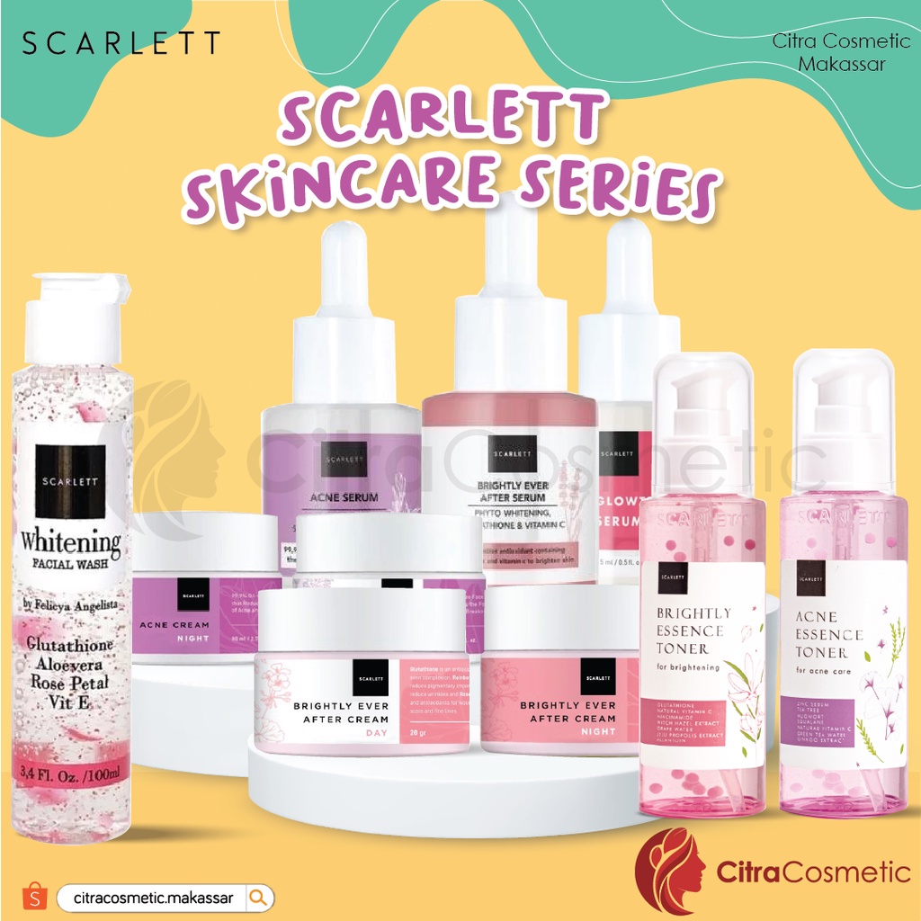 Jual Scarlett Skin Care Series 20 Gr Cream Serum Facial Wash