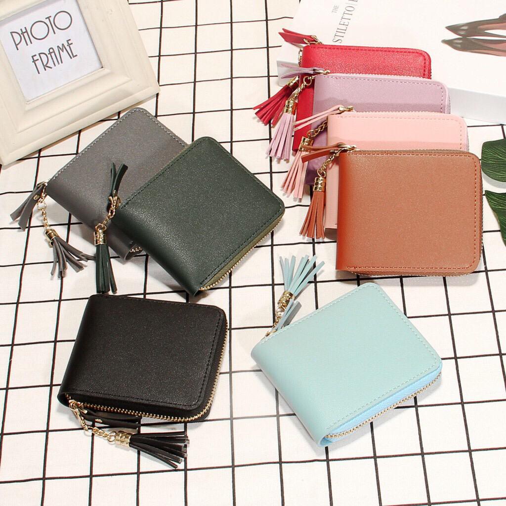 Dompet Kecil Forever Young 6033 Daun Wanita Bahan PU Kulit