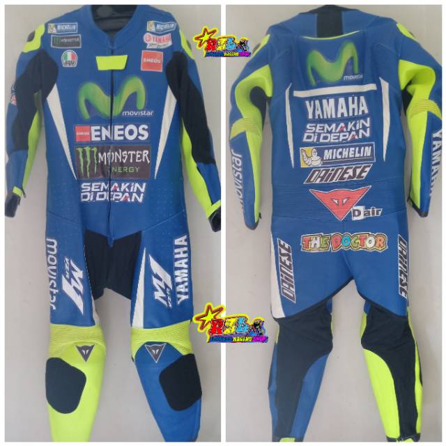 Jual Wearpack Roadrace Baju Balap Yamaha Custom Moto Gp | Shopee Indonesia