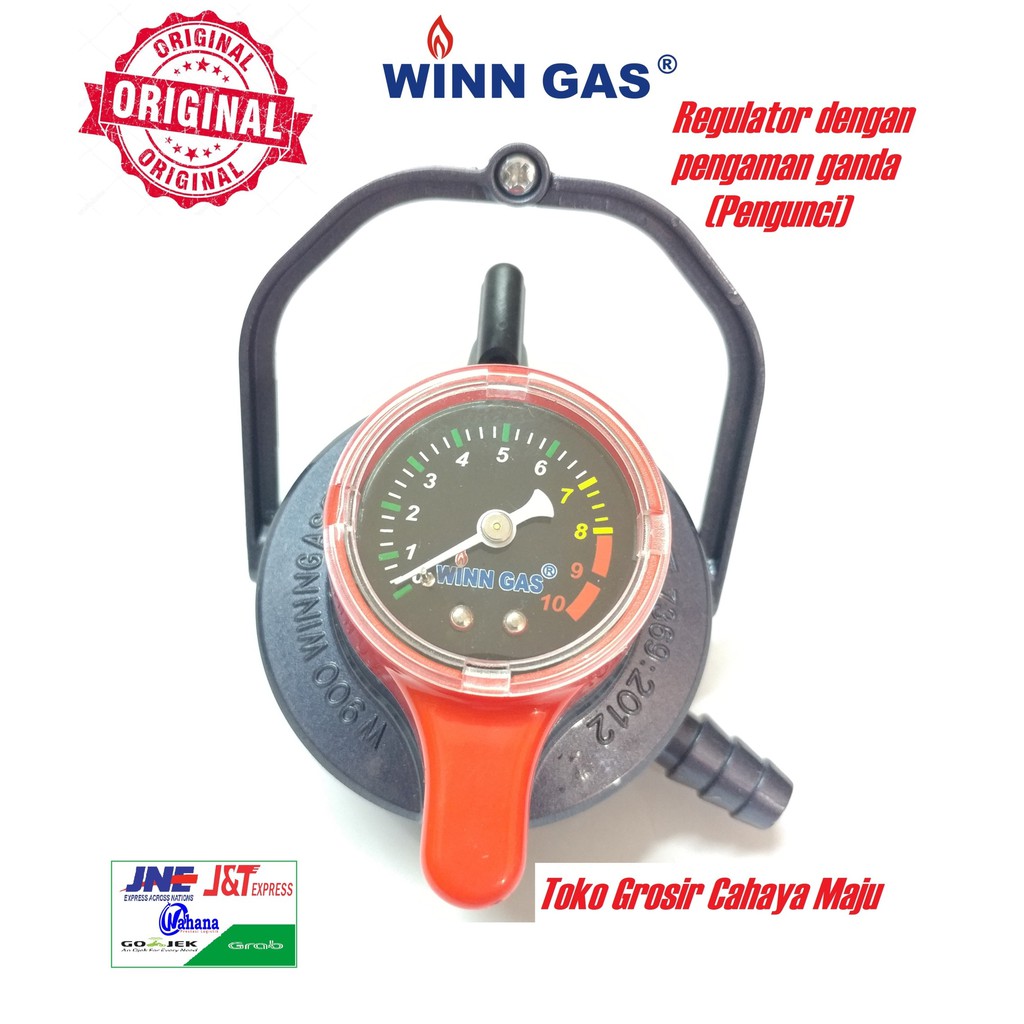 Regulator Winn Gas W900 M Regulator Gas LPG Pengaman Triple Lock dan
