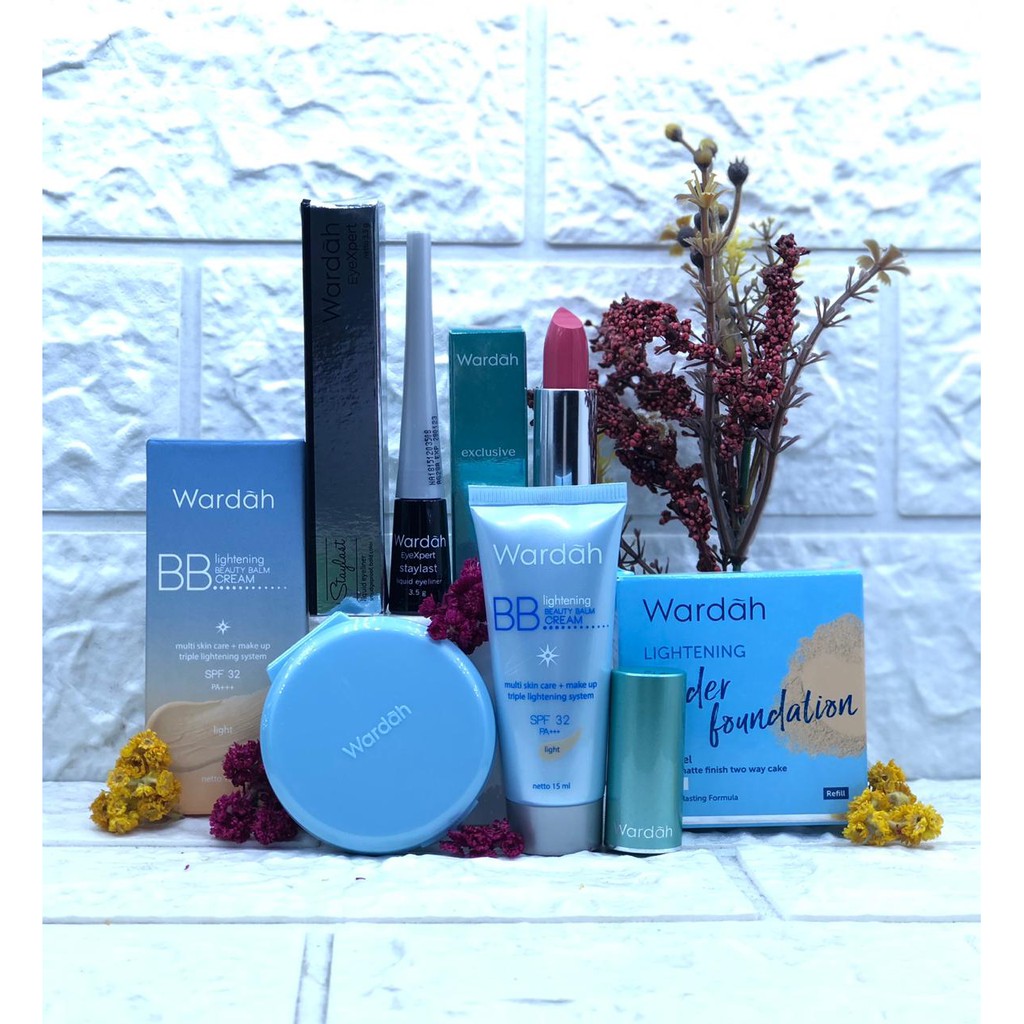 WARDAH PAKET MAKE UP 4IN1 (LIGTENING BB 15ML/ LIQ LINER