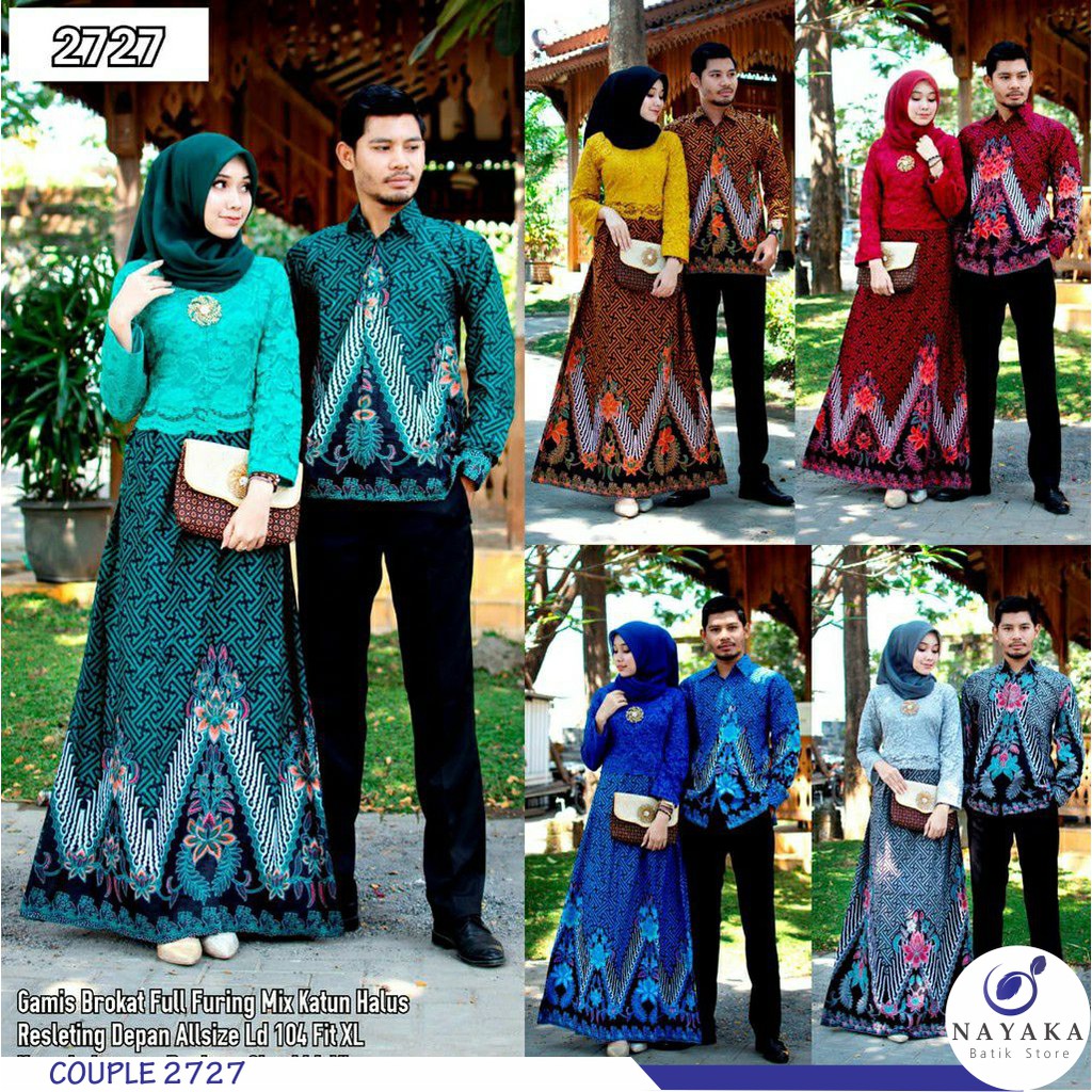 Gamis Brokat Couple Tunangan 15+ Trend Terbaru Baju Untuk Lamaran