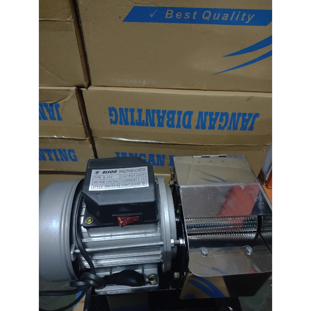 Mesin Parut an Kelapa bumbu jamu LISTRIK GILINGAN penghalus duduk Bison motor dinamo Shopee