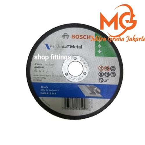 MG BOSCH BATU GERINDA POTONG BESI MATA GURINDA POTONG BESI CUTTING WHEEL WD 343 TERMURAH