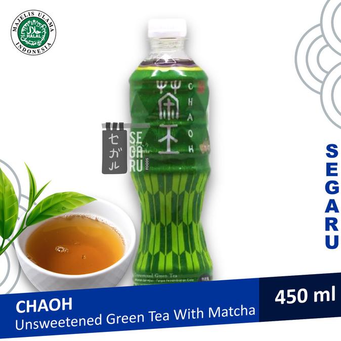 Jual CHAOH Unsweetened Japanese Green Tea with Matcha Teh Hijau 450