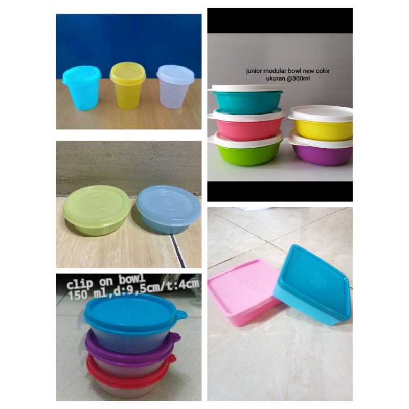 Mangkok Mini Tupperware 1 buah tempat bekal sayur snack sambal Shopee