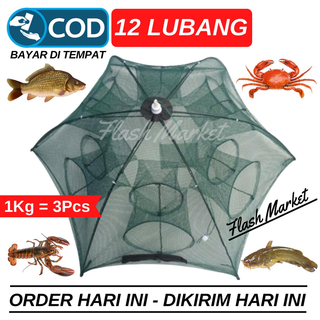 Jaring Ikan Bubu Perangkap Ikan Bubu Payung Jebakan Ikan