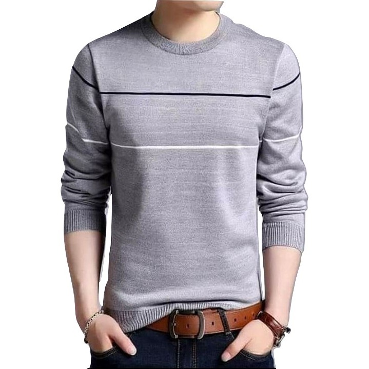 Sweater Pria Rajut Steve Line Sweater Rajut Katun Shopee