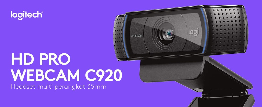 Jual Logitech C920 Webcam Pro Full Hd 1080P Dengan Autofocus Dan Noise-Cancelling Audio | Shopee Indonesia