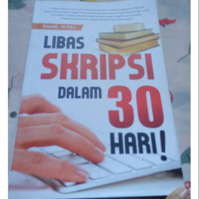 Jual Buku Referensi Bacaan Libas Skripsi Dalam 30 Haru - Suryadi Mpd I Indonesia|Shopee Indonesia
