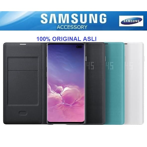 Jual Samsung Led View Cover Galaxy S10+ S10 Plus S10Plus Flip Case Asli Original100%Asli | Shopee Indonesia