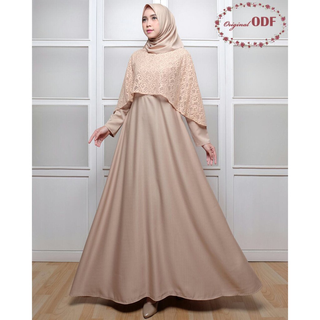 30+ Ide Keren Gamis Modern Kombinasi Brokat Remaja Lalinessa