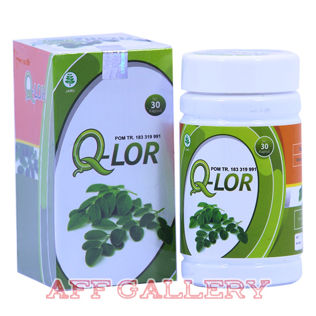 QLor Kapsul Ekstrak Daun Kelor Moringa QLor POM BPOM Asli Ori 100