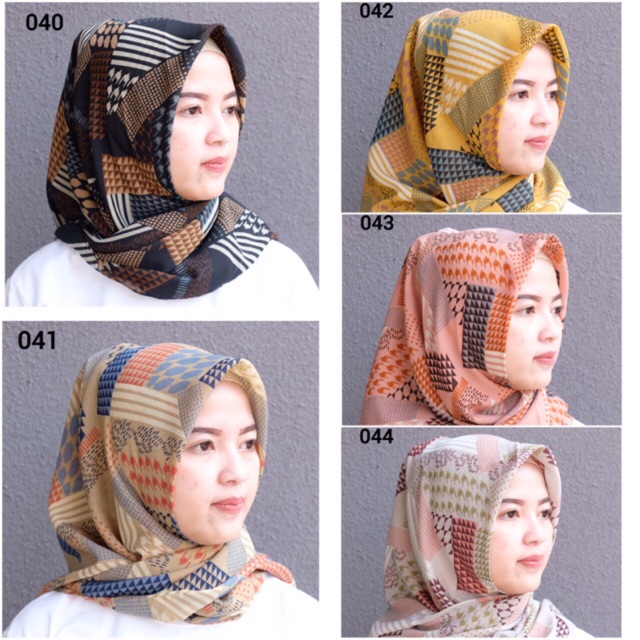 [JAHIT TEPI] HIJAB FINE POLLYCOTTON SEGIEMPAT 010 Shopee Indonesia