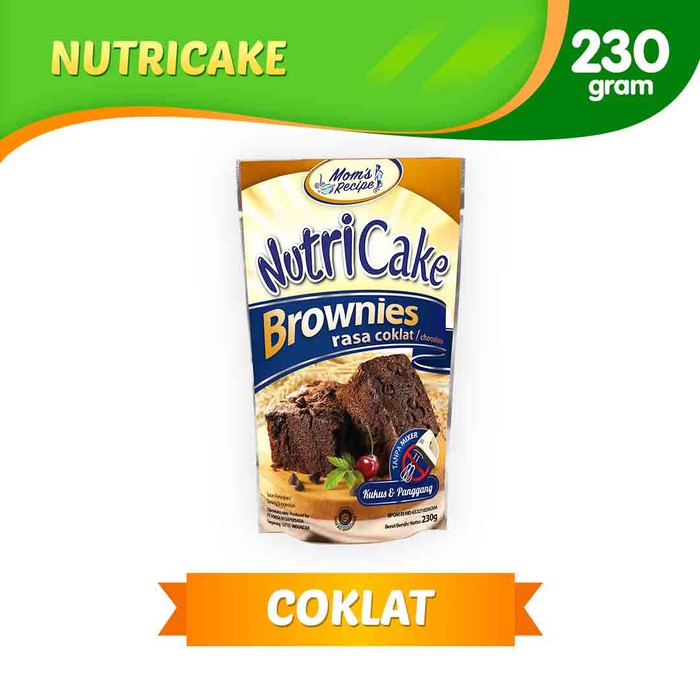 230Gr nutricake tepung brownies rasa COKLAT tanpa mixer praktis dan