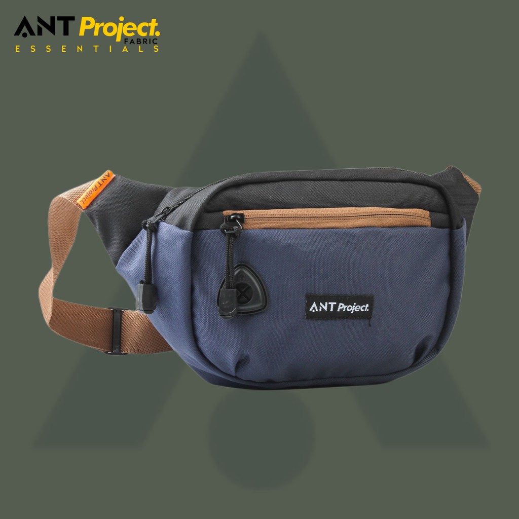 ANT PROJECT Tas Selempang Waistbag Distro ANT206 Tas Waist Bag Pria Model Terbaru Shopee