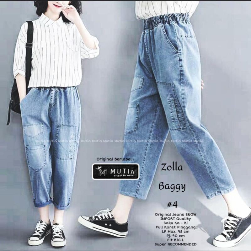 ZOLLA BAGGY PANTS/CELANA SANTAI/CELANA JEANS/CELANA KEREN