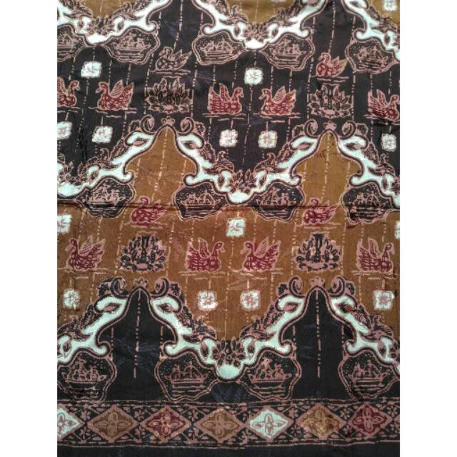 Kain batik jambi doby cap 02 coklat sumatra sumatera Shopee Indonesia