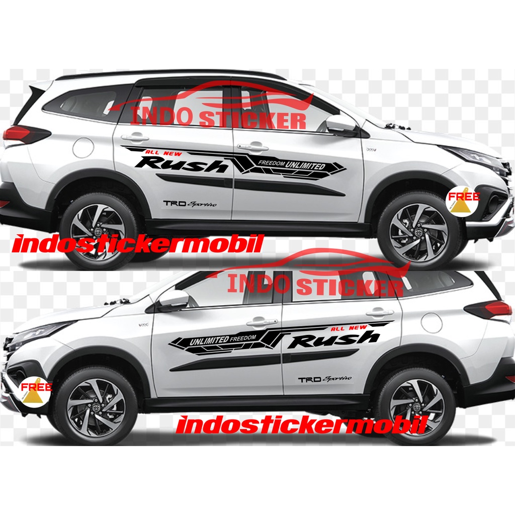 Jual Sticker stiker mobil rush terios sticker list mobil Toyota all new