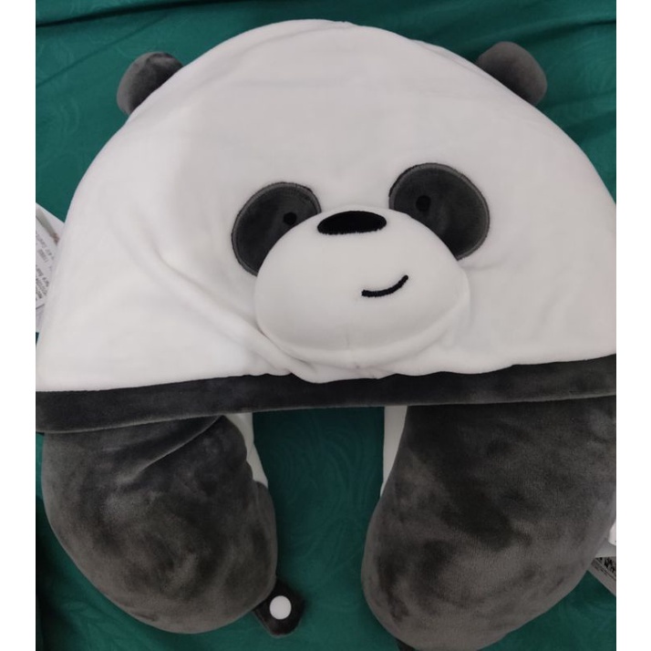 Jual Miniso bantal leher we bare Bears neck pillow hoodie Shopee