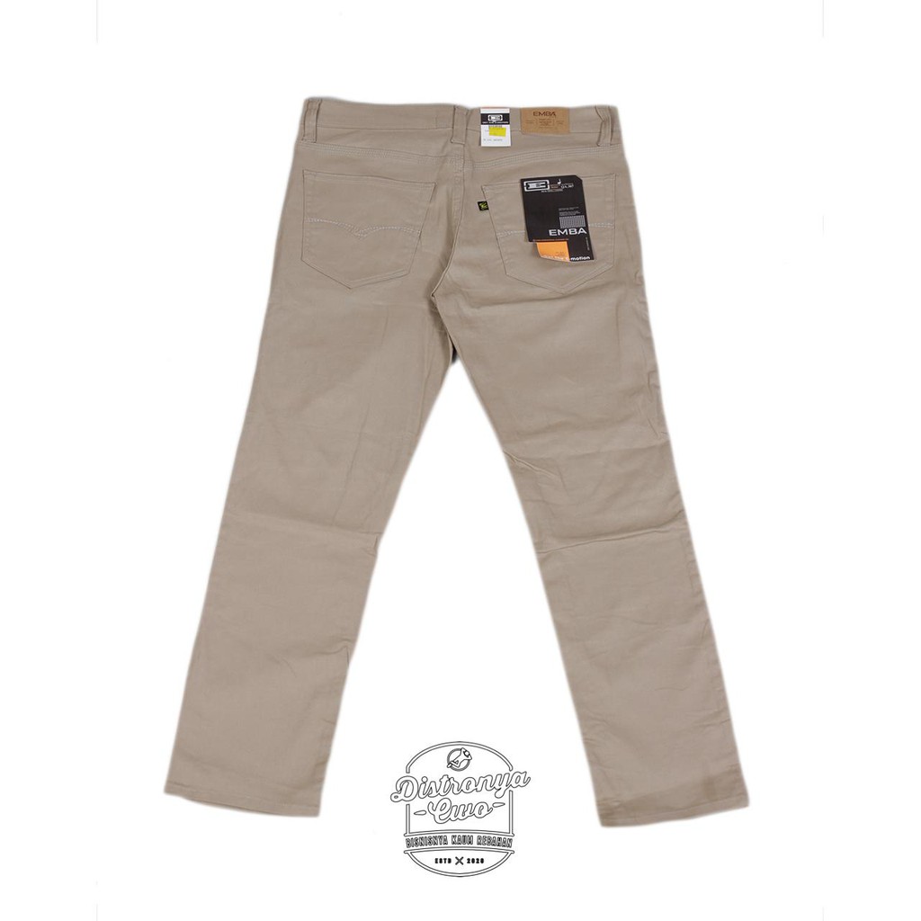 Celana Panjang Casual EMBA Moka size 2838 (Grade ORI) Celana Jeans Pria Twill Sweding COD