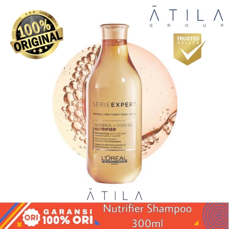 Jual Loreal Professionnel Serie Expert Nutrifier Shampoo 300Ml | Shampoo Rambut Kering | Shopee Indonesia