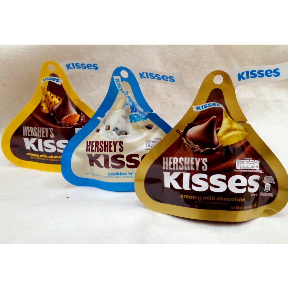 Jual [Halal] Hershey's Kisses Chocolate 36G / Coklat Hershey Coklat Almond Cookies Cream Kises Indonesia|Shopee Indonesia