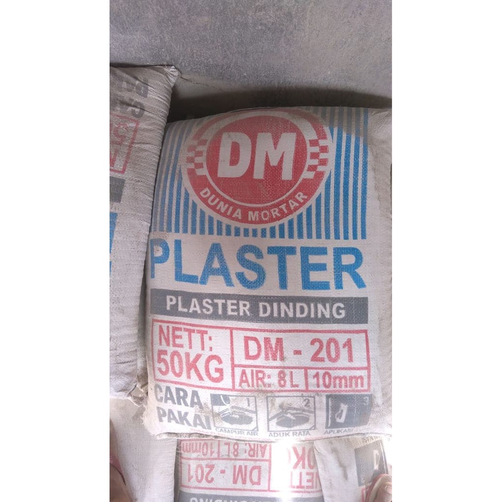 Jual DUNIA MORTAR Plaster DM201 50kg Semen Instant Dinding Plesteran Instan  Plester Hebel Indonesia|Shopee Indonesia