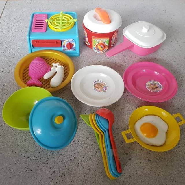 Jual Set Mainan Alat Masak - Mainan Masak Masakan - Mainan Alat Dapur - Mainan Edukasi Anak | Shopee Indonesia