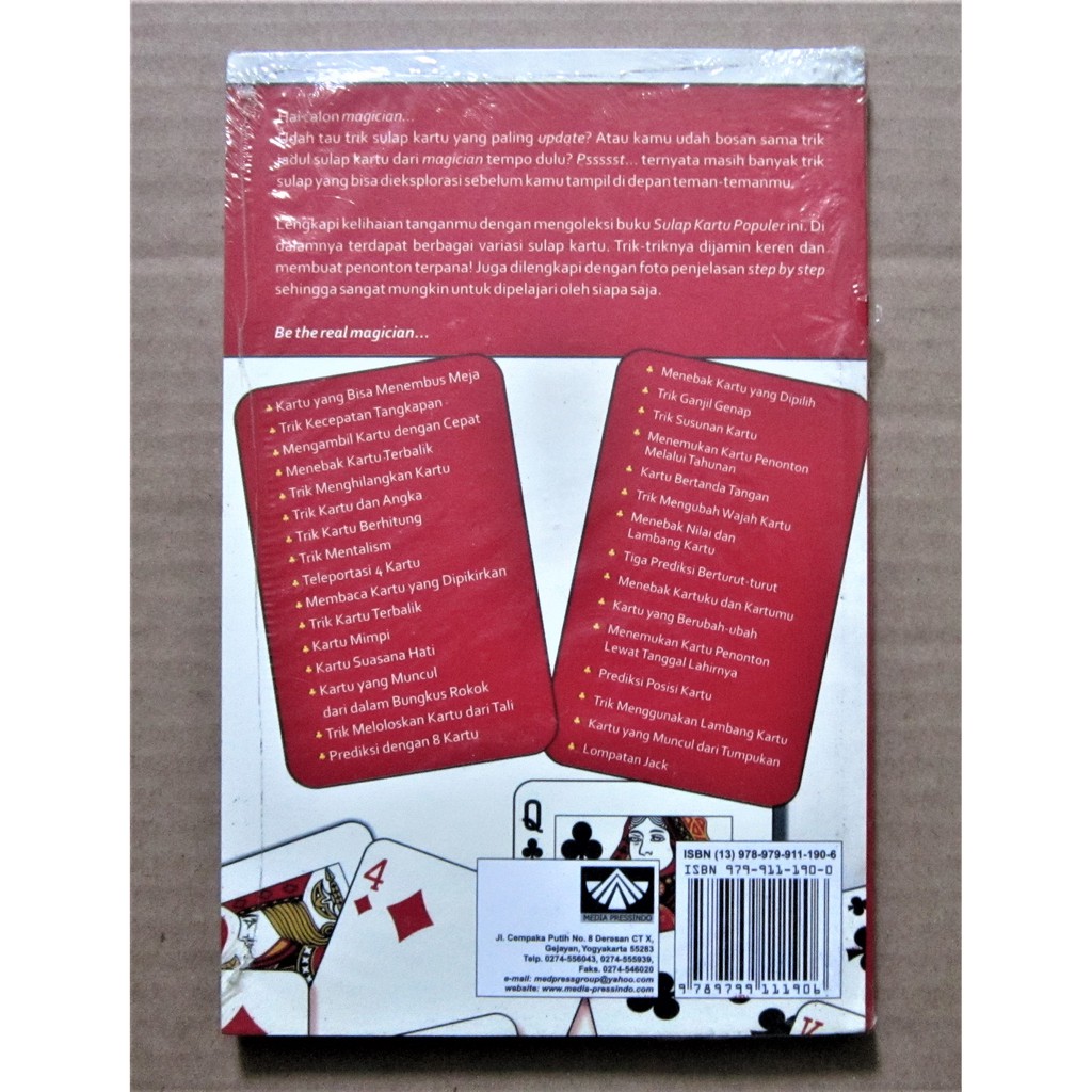 Jual BUKU SULAP KARTU POPULER Indonesia|Shopee Indonesia