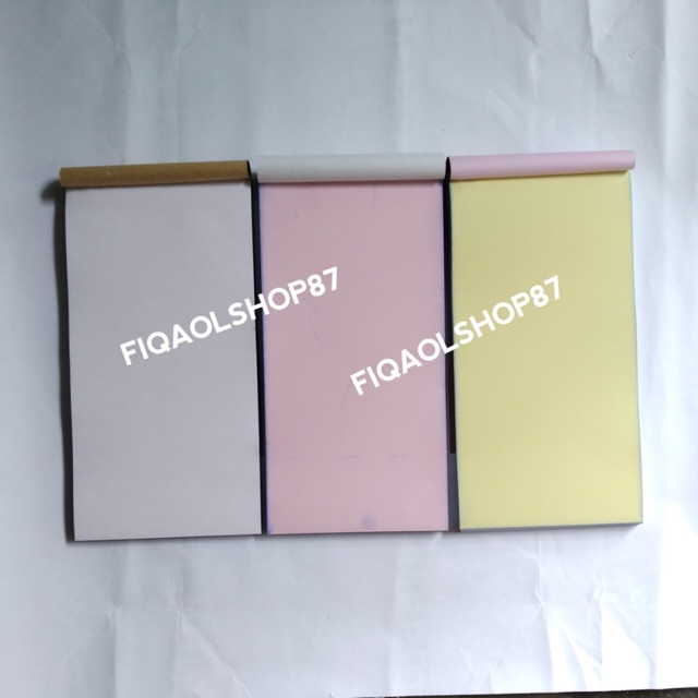 NOTA NCR POLOS 3 Rangkap (3Ply)putih,merah&kuning ukuran