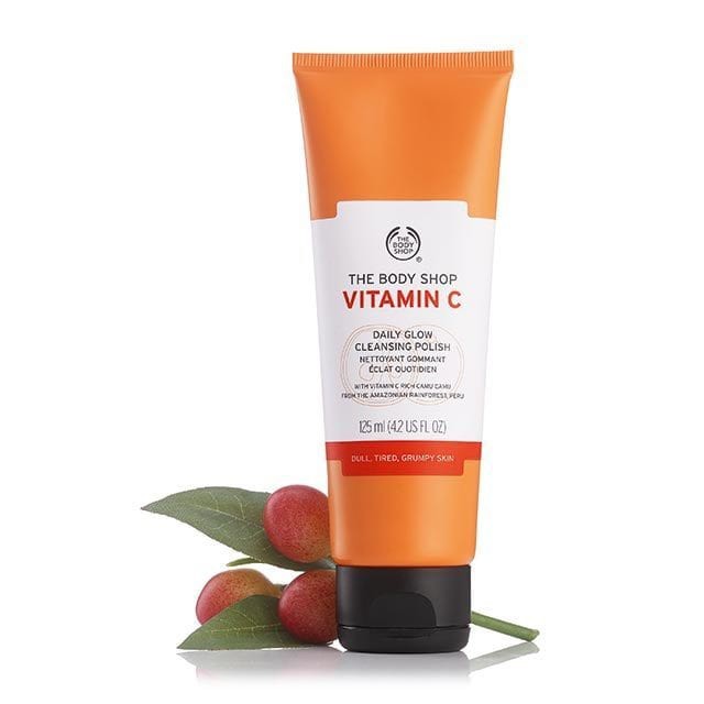 Jual The Body Shop Vitamin C Face Wash Cleansing Polish 125ML Shopee