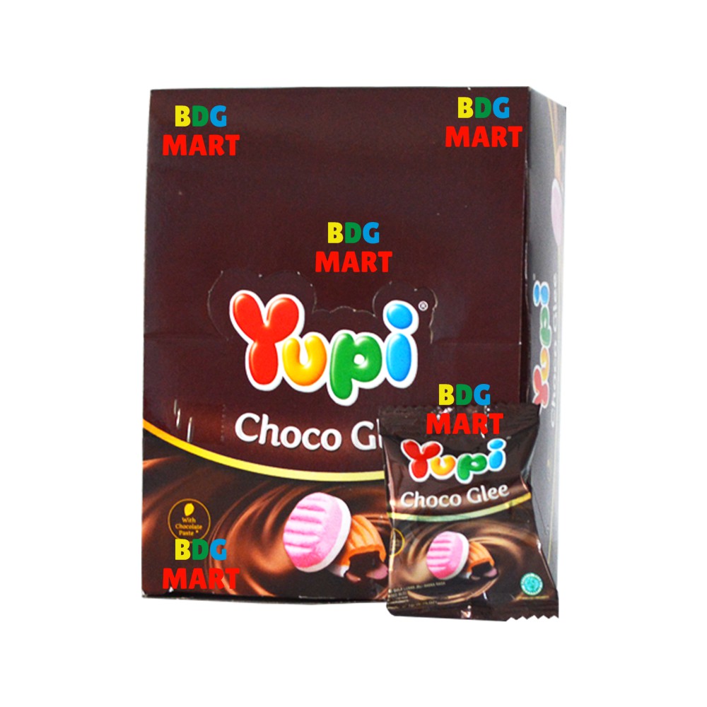 Jual Box Yupi Choco Glee Permen Jelly Kenyal Isi Coklat Lumer Didalamnya Disukai Anak - 24 X 7Gr | Shopee Indonesia