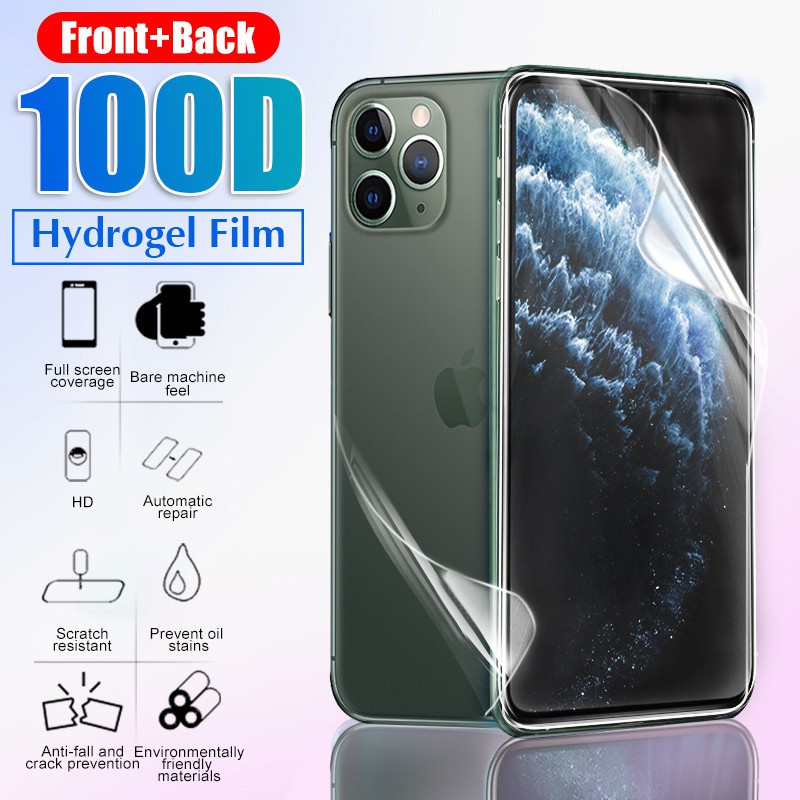 Hydrogel Film Pelindung Layar Depan Belakang Full Cover Lembut Untuk